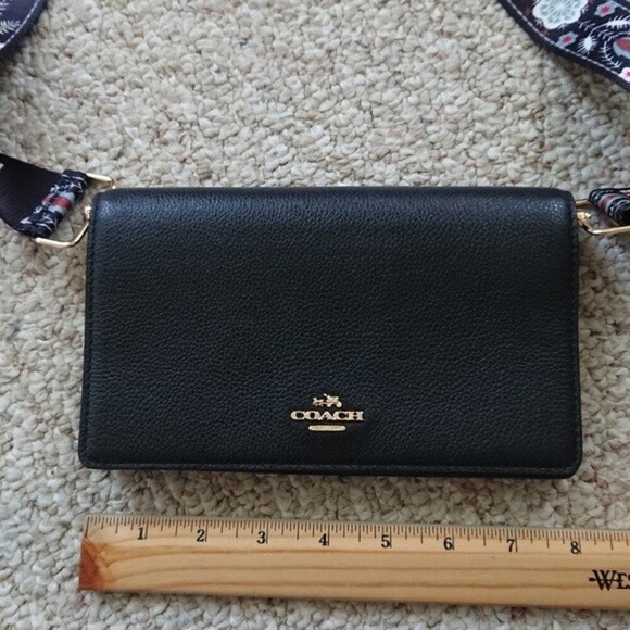 Coach black Foldover Clutch Crossbody - Picture 4 of 12